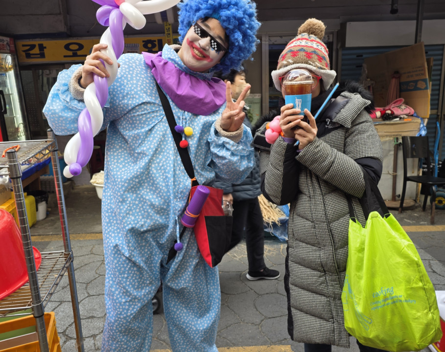 남포동시장 풍선아트 삐에로 행사