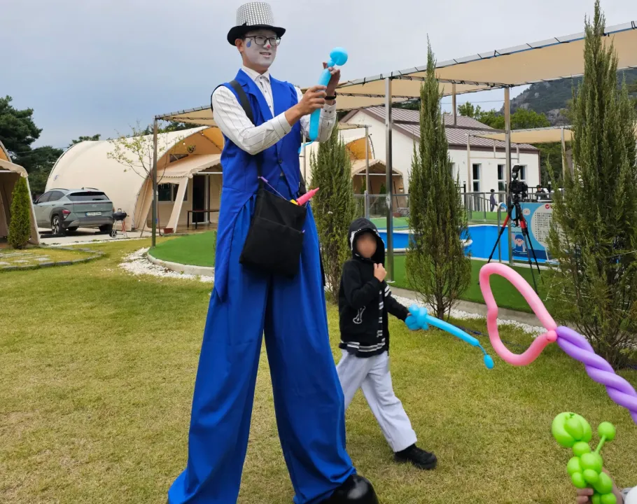 합천 달빛글램핑장 삼성가족모임 행…